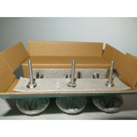 Instant Furniture Update Gray & White Decorative Ceramic Pull Knobs, Set Of 6 - Picture 9 of 9